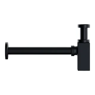 Сифон для раковины Ceramica Nova 70002MB с мокрым затвором чёрный матовый